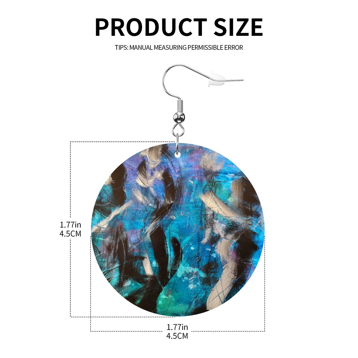 Fluid Dance — Original Art Earrings by Leeorah
