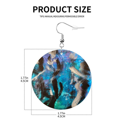 Fluid Dance — Original Art Earrings by Leeorah