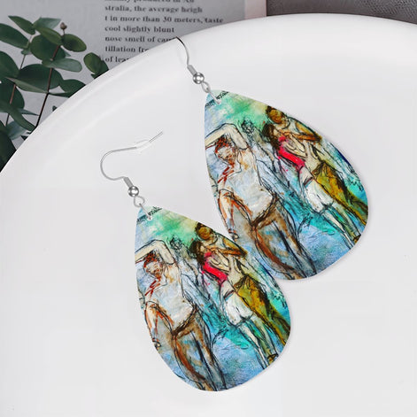 Best Night — Original Art Earrings by Leeorah