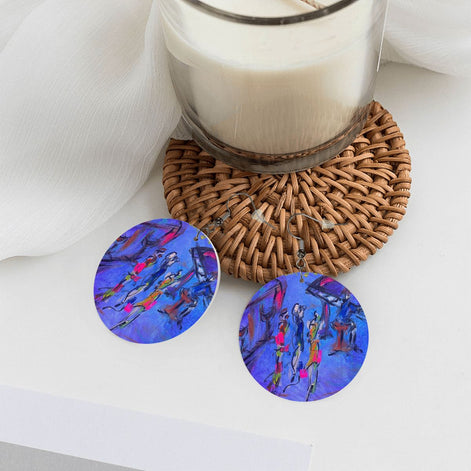 Winner — Original Art Earrings by Leeorah