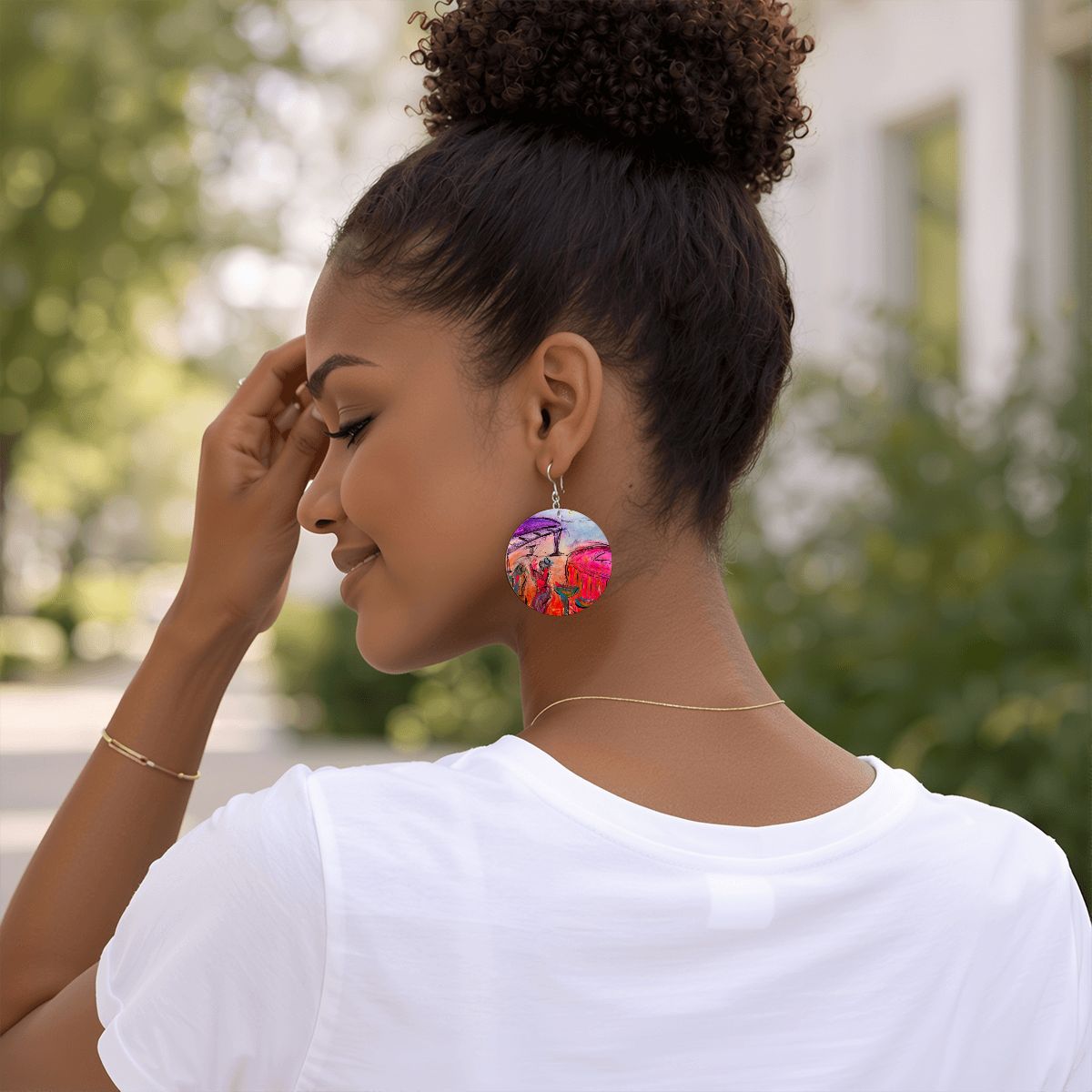 The Piano — Original Art Earrings by Leeorah