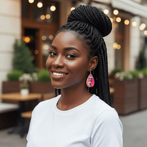 The Twist — Original Art Earrings by Leeorah