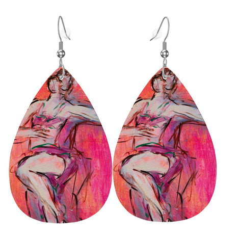 The Twist — Original Art Earrings by Leeorah