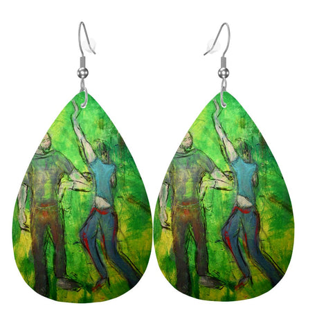 The Daniel — Original Art Earrings by Leeorah