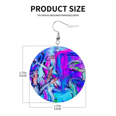 Purple Magic — Original Art Earrings by Leeorah