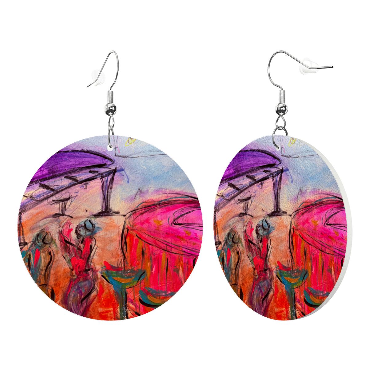 The Piano — Original Art Earrings by Leeorah