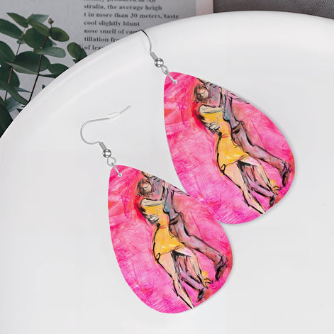 Hold Me — Original Art Earrings by Leeorah