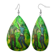 The Daniel — Original Art Earrings by Leeorah