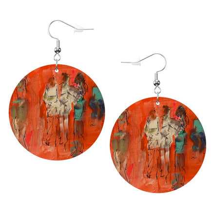 The Cairns — Original Art Earrings by Leeorah