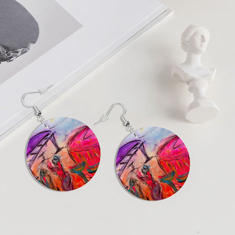 The Piano — Original Art Earrings by Leeorah