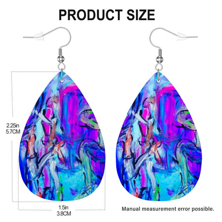 Purple Delight — Original Art Earrings by Leeorah