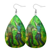 The Daniel — Original Art Earrings by Leeorah