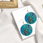 Aqua — Original Art Earrings by Leeorah