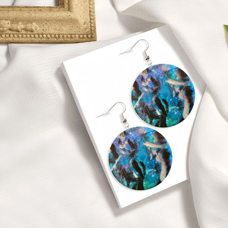 Fluid Dance — Original Art Earrings by Leeorah