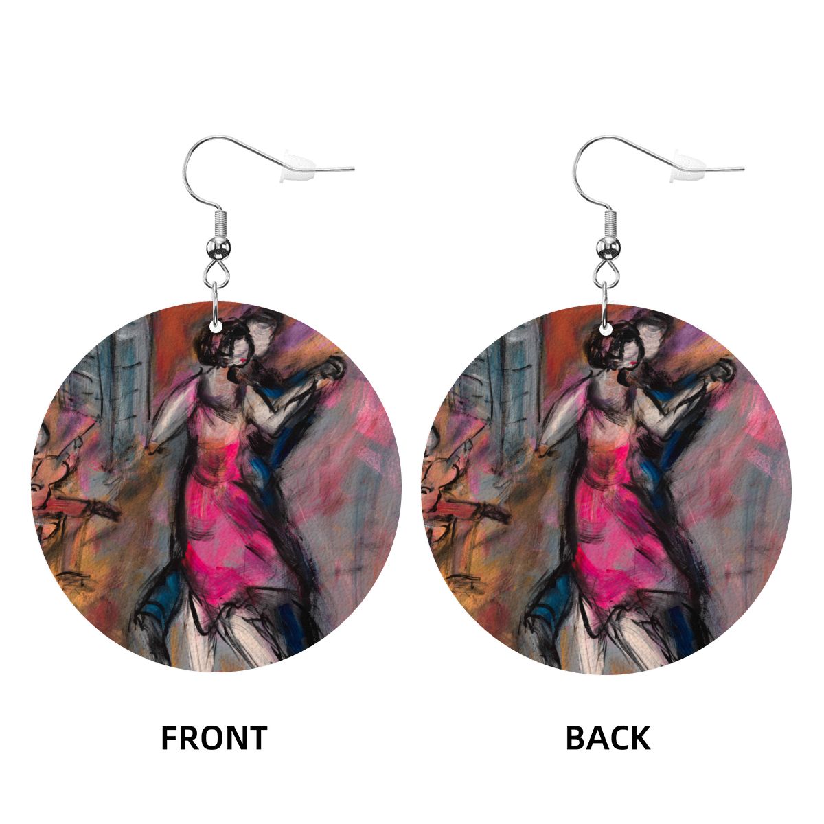 Paris — Original Art Earrings by Leeorah