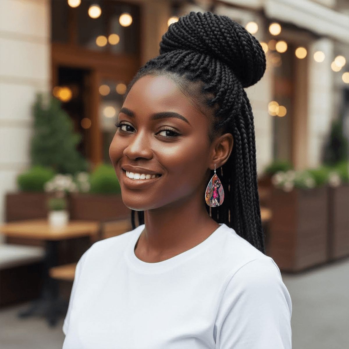The Parisian — Original Art Earrings by Leeorah