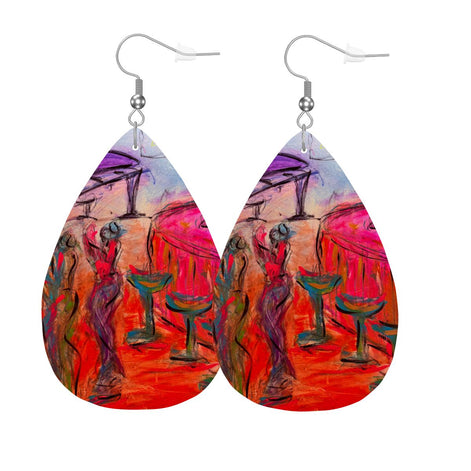 Piano Bar — Original Art Earrings by Leeorah