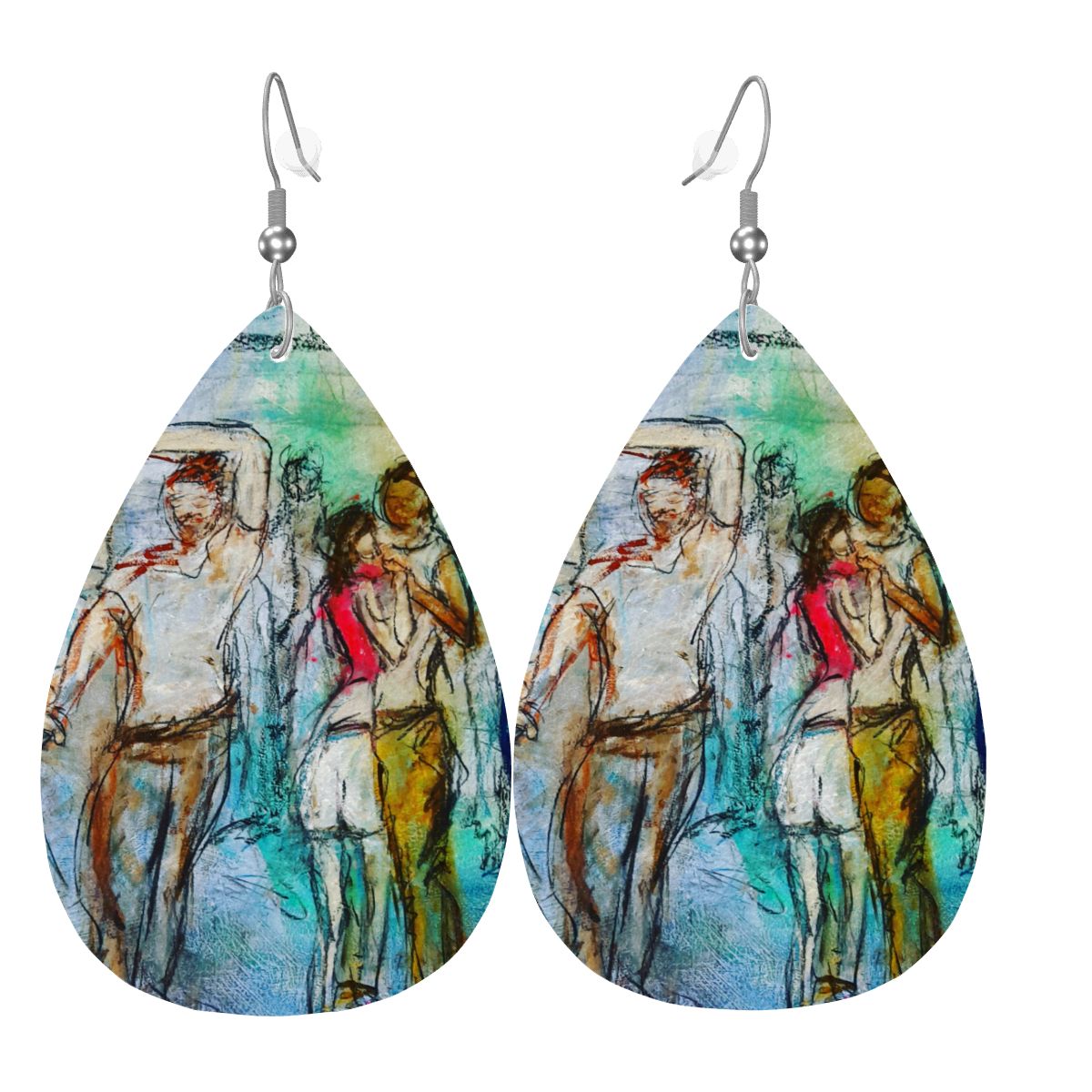 Best Night — Original Art Earrings by Leeorah