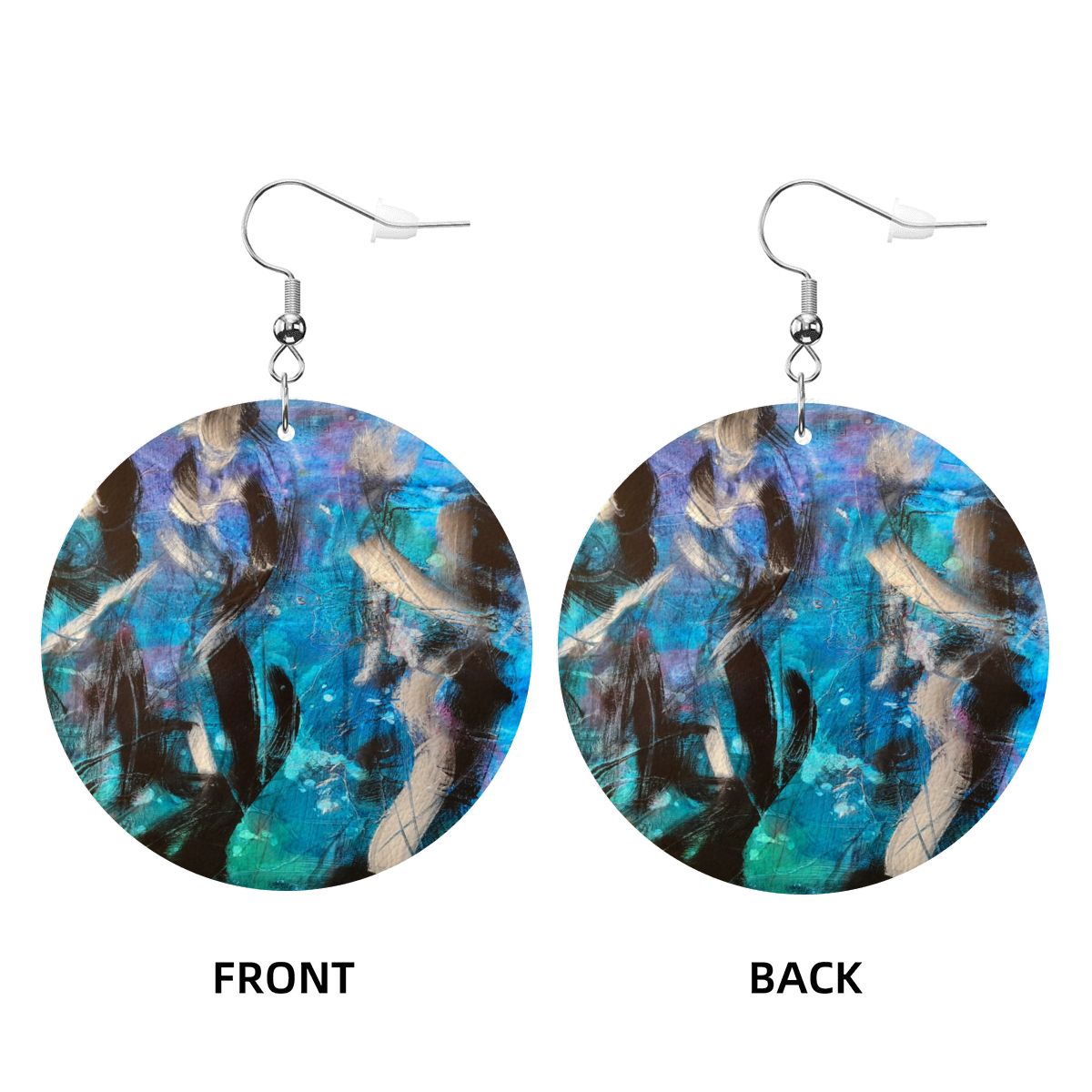 Fluid Dance — Original Art Earrings by Leeorah