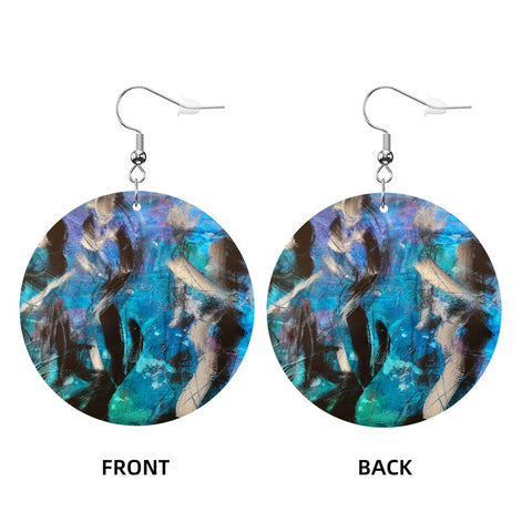 Fluid Dance — Original Art Earrings by Leeorah
