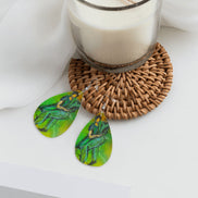The Verde — Original Art Earrings by Leeorah