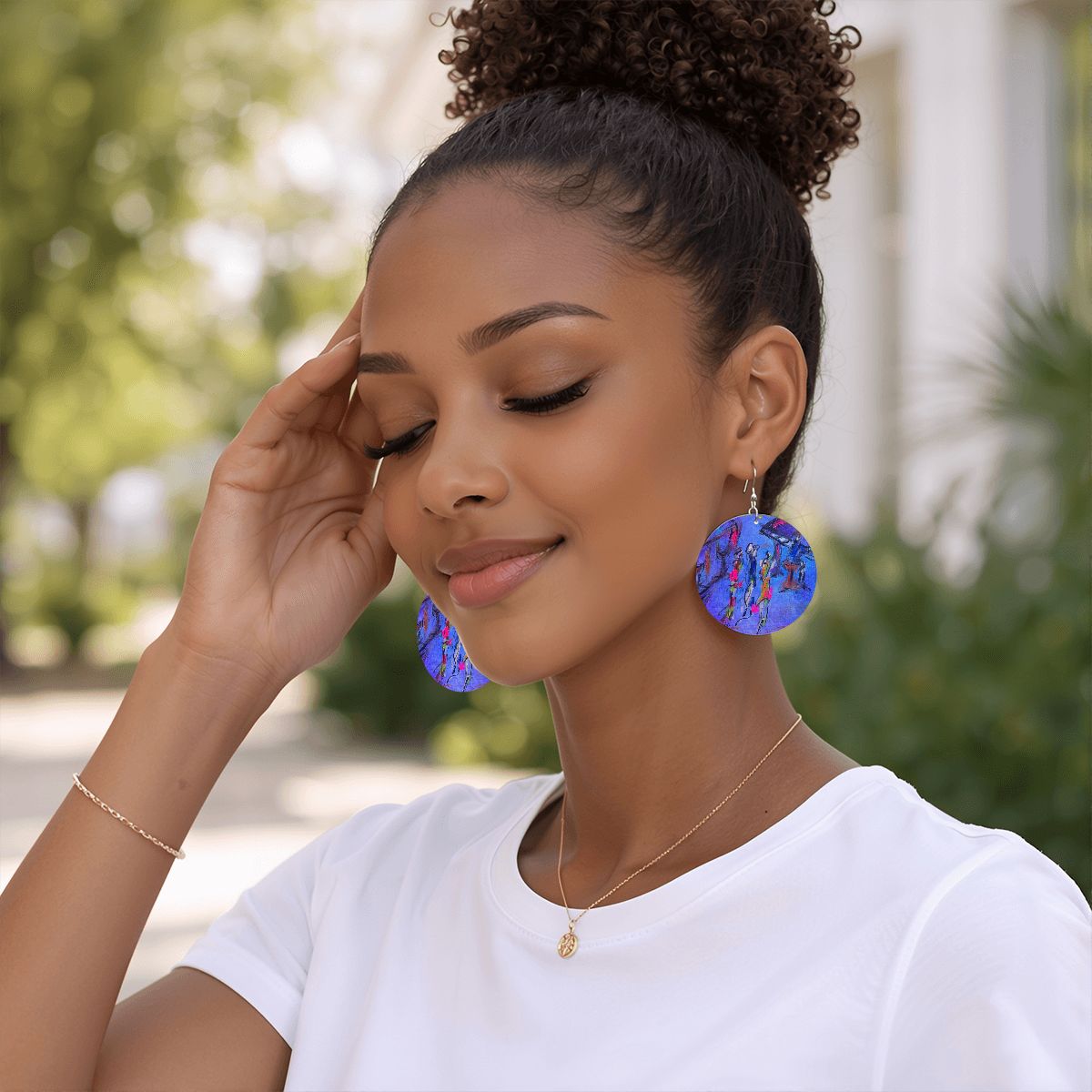 Winner — Original Art Earrings by Leeorah