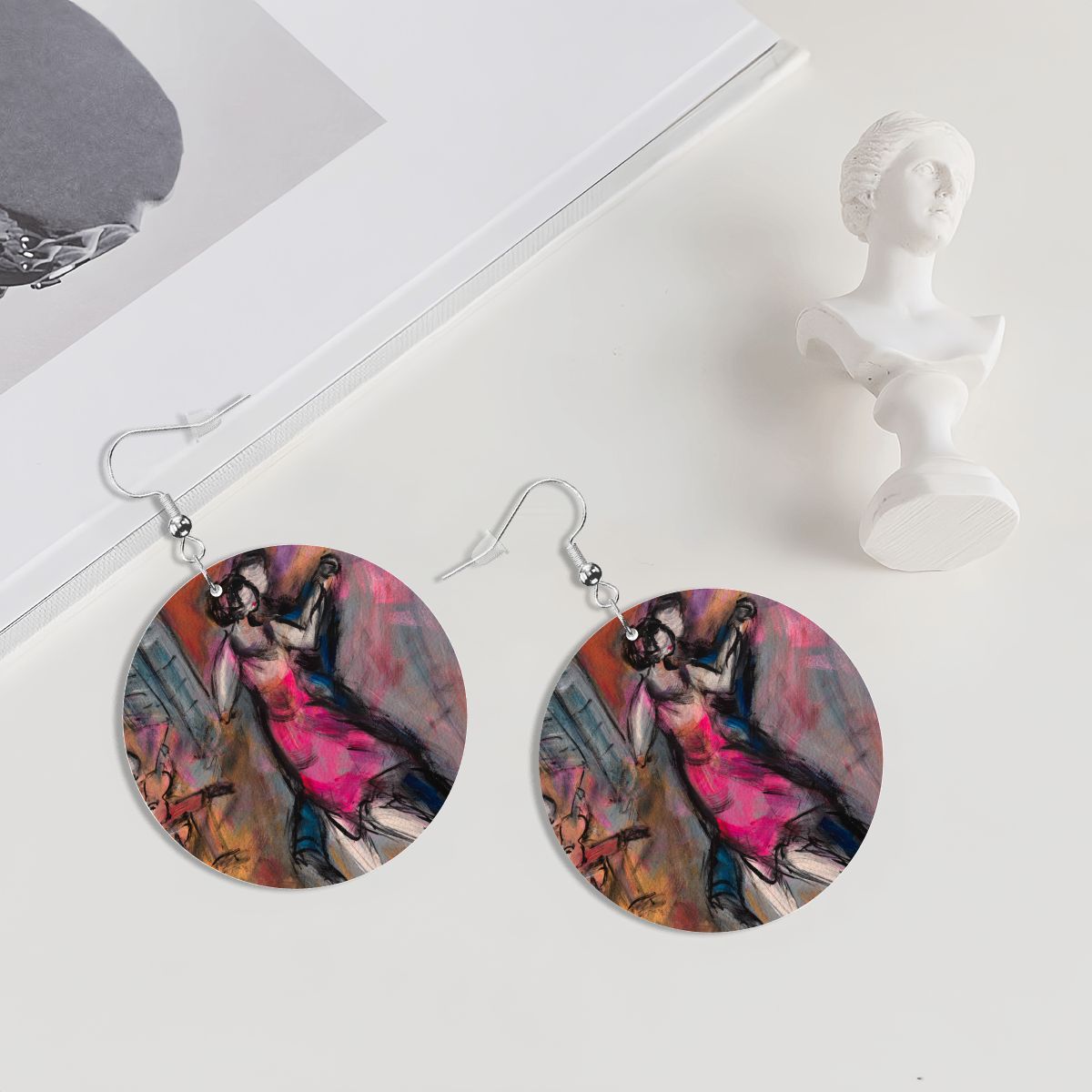 Paris — Original Art Earrings by Leeorah