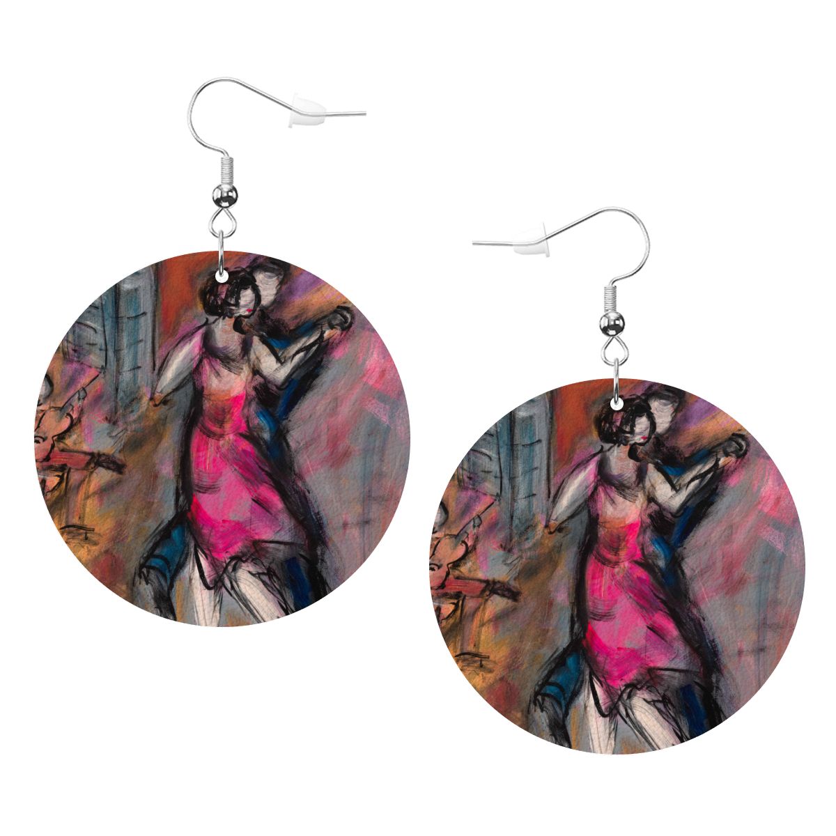 Paris — Original Art Earrings by Leeorah