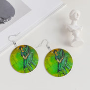 Verde — Original Art Earrings by Leeorah
