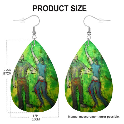 The Daniel — Original Art Earrings by Leeorah