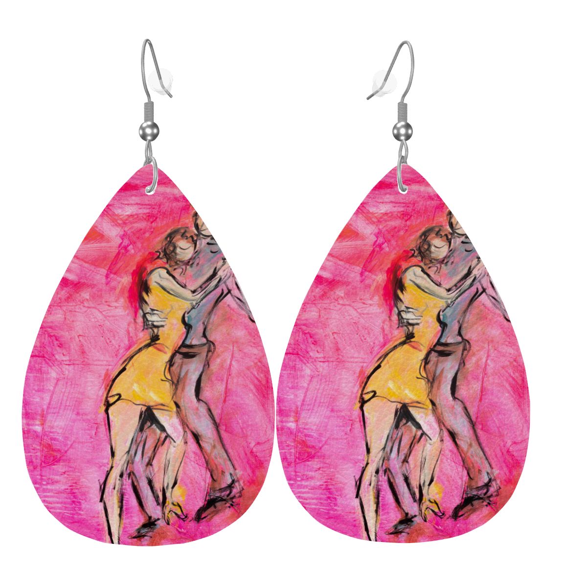 Hold Me — Original Art Earrings by Leeorah
