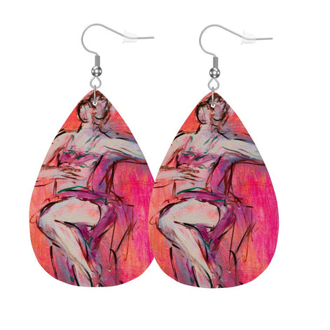 The Twist — Original Art Earrings by Leeorah