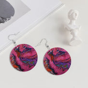 Pink Club — Original Art Earrings by Leeorah