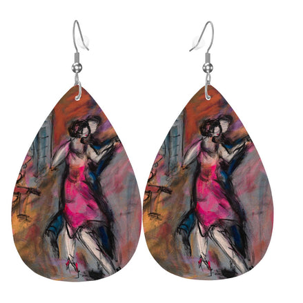 The Parisian — Original Art Earrings by Leeorah