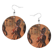 Golden — Original Art Earrings by Leeorah
