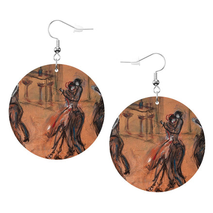 Golden — Original Art Earrings by Leeorah