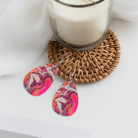 The Twist — Original Art Earrings by Leeorah