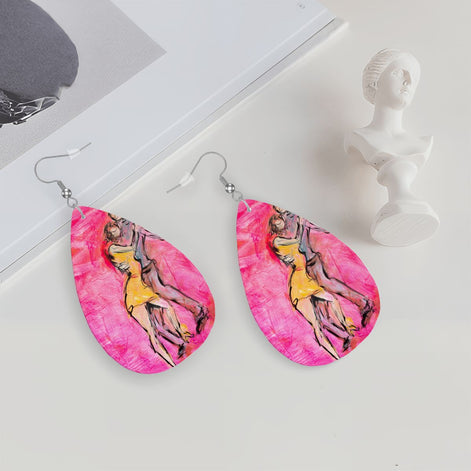 Hold Me — Original Art Earrings by Leeorah
