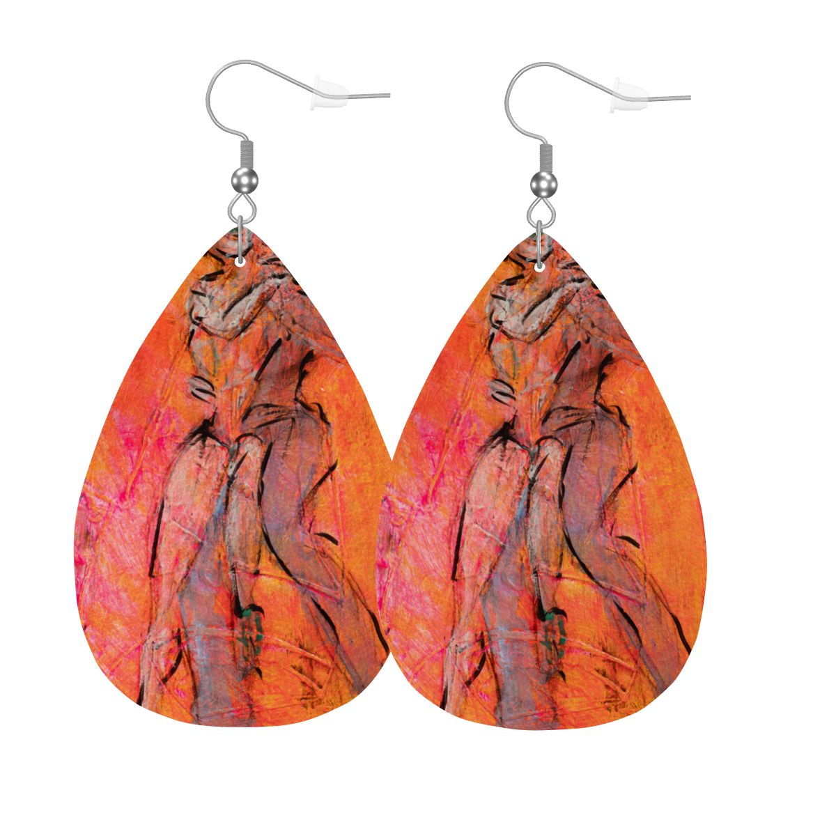 Smooth Dance — Original Art Earrings by Leeorah