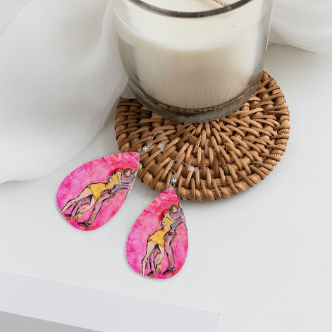 Hold Me — Original Art Earrings by Leeorah