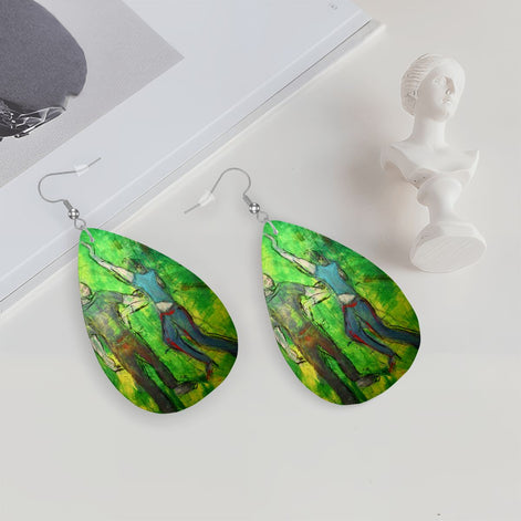 The Daniel — Original Art Earrings by Leeorah