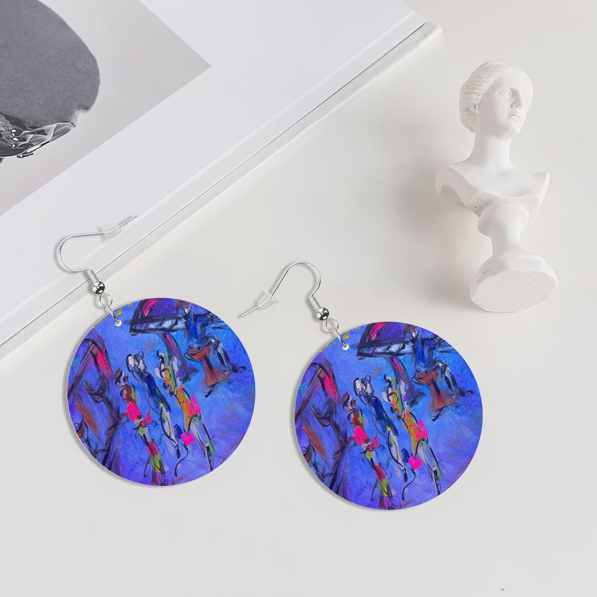 Winner — Original Art Earrings by Leeorah