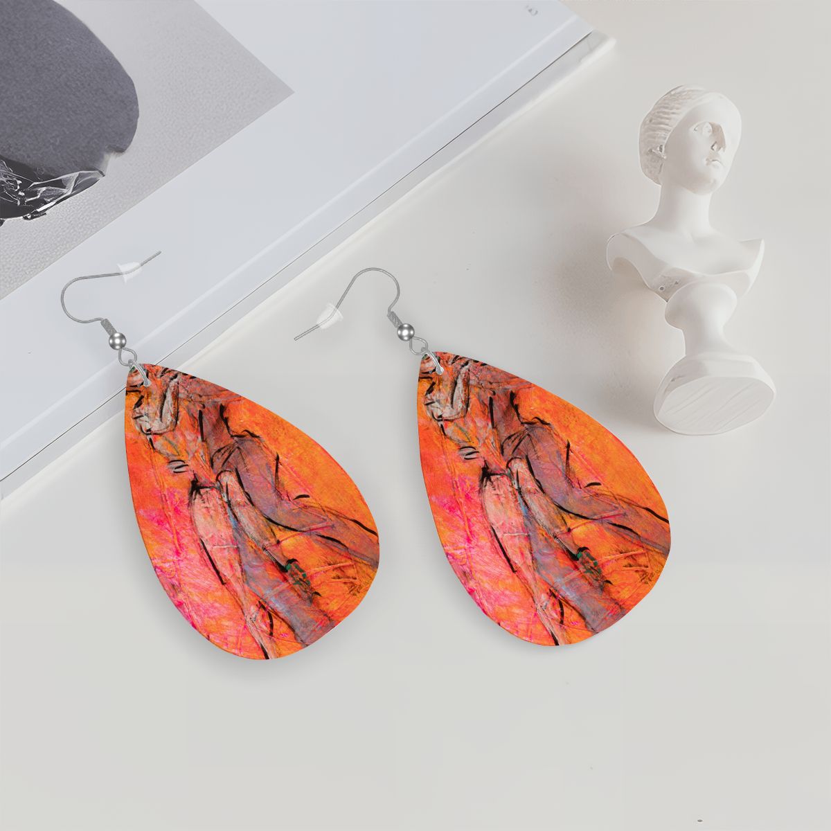 Smooth Dance — Original Art Earrings by Leeorah