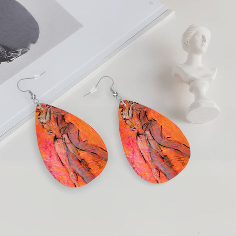 Smooth Dance — Original Art Earrings by Leeorah