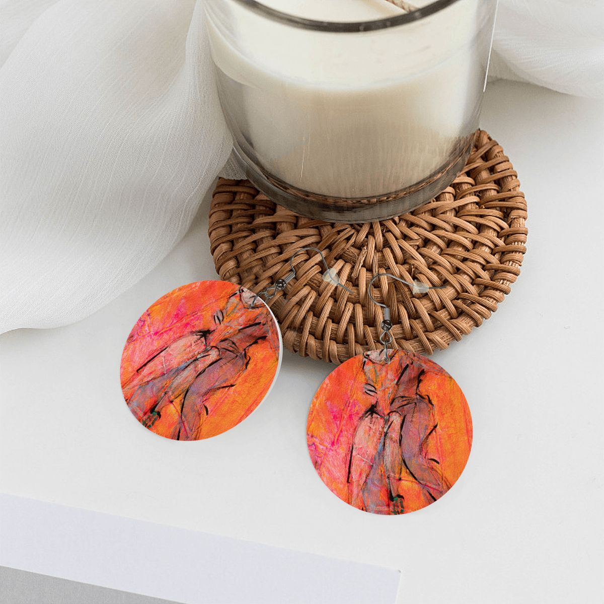Kizomba — Original Art Earrings by Leeorah