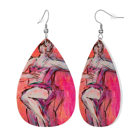 The Twist — Original Art Earrings by Leeorah