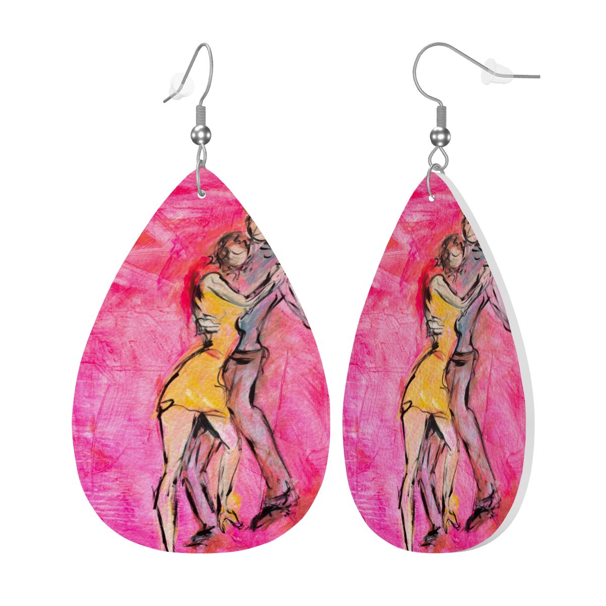 Hold Me — Original Art Earrings by Leeorah