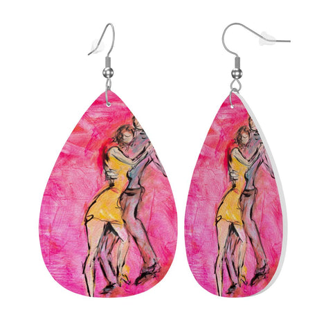 Hold Me — Original Art Earrings by Leeorah
