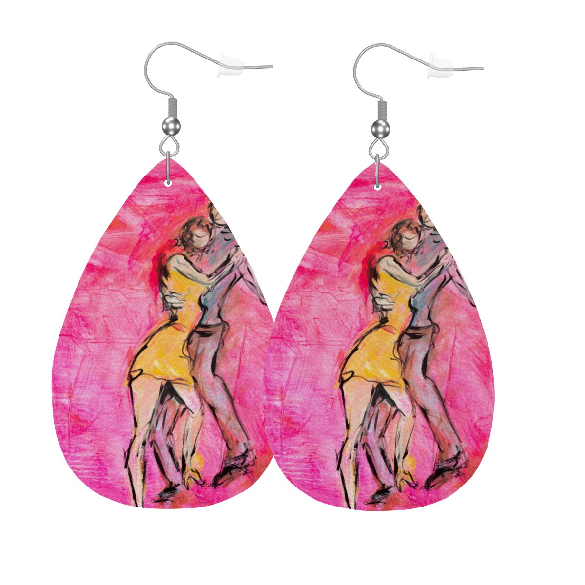 Hold Me — Original Art Earrings by Leeorah