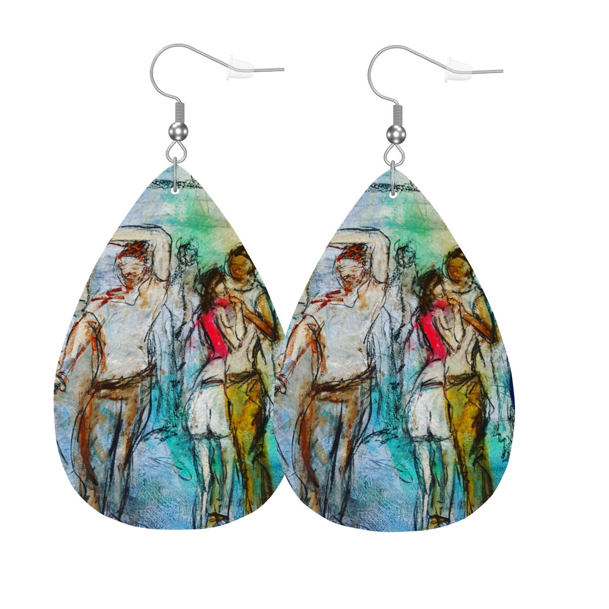 Best Night — Original Art Earrings by Leeorah